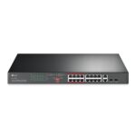 TP-Link 16 Port 10/100  ( 16 POE - 194 Watts ) Long Range 250m + 2 SFP Port PoE+ Switch / TL-SL1218MP