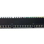 DDS / DPP-FL24C6ASTP / 24 Port STP Cat6A Patch Panel 0.5U