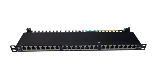 DDS / DPP-FL24C6ASTP / 24 Port STP Cat6A Patch Panel 0.5U