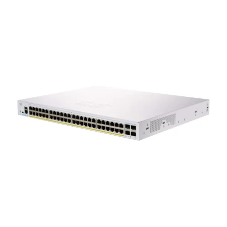 Cisco / CBS350-48P-4X / 48 Port Gigabit (48 PoE - 375W) 4 x 10GE SFP Managed Stackable Switch