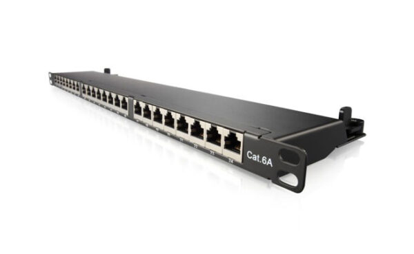 DDS / DPP-FL24C6ASTP / 24 Port STP Cat6A Patch Panel 0.5U - Image 2