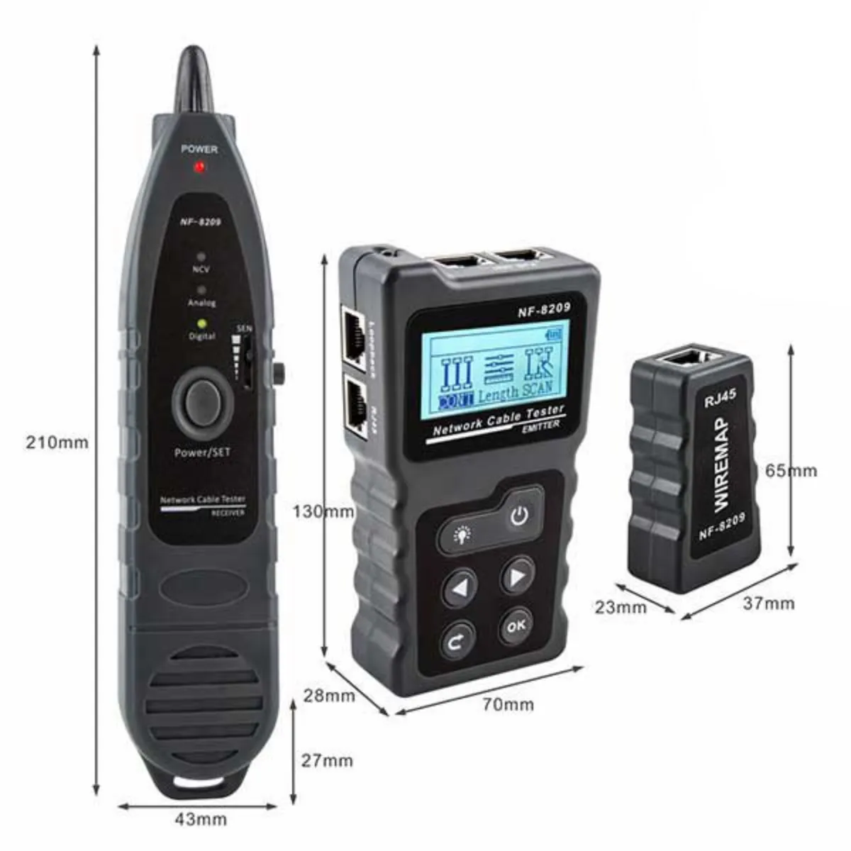 Noyafa / NF-8209 / POE & Network Cable Tester - Image 4