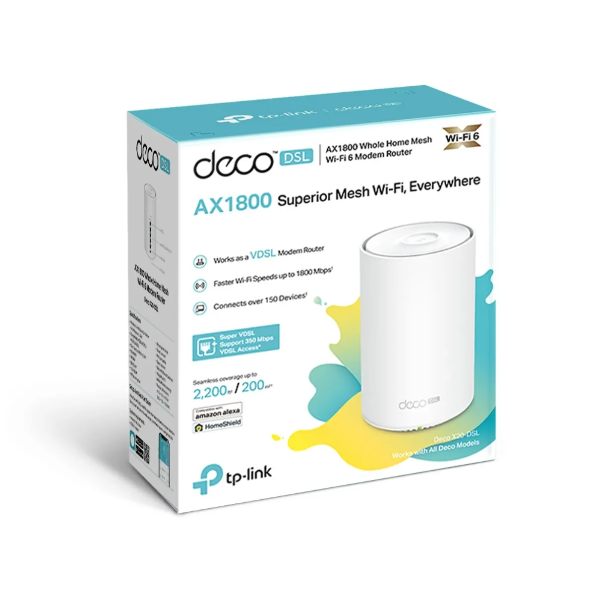 TP-Link Deco X20 AX1800 WiFi 6 Mesh Router