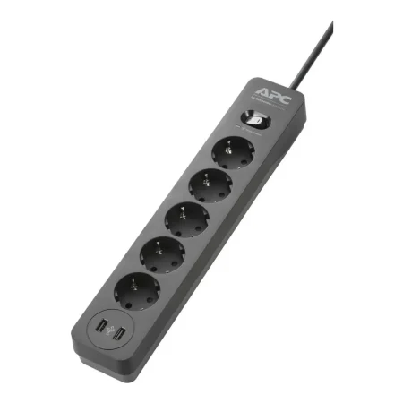 APC Schneider / PME5U2B-GR / Essential SurgeArrest 5 Outlet 2 USB Ports 230V