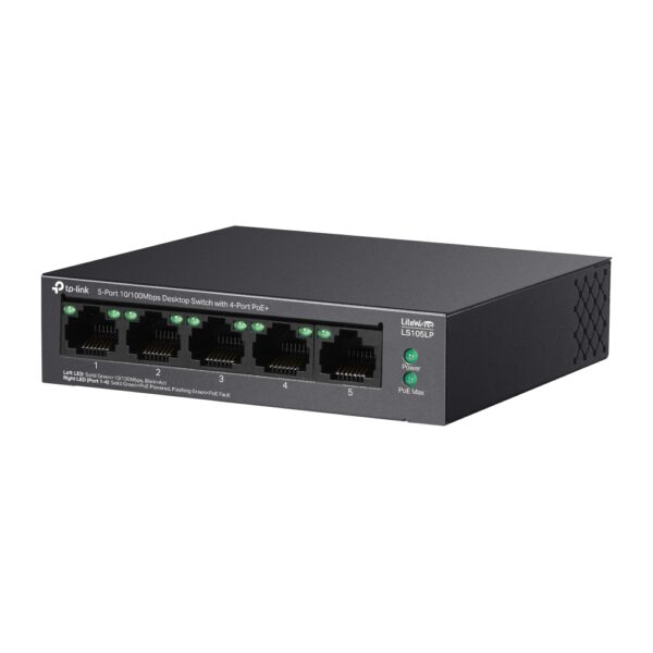 TP-Link / LS105LP / 5 Port 10/100 ( 4 POE - 41 W )  Switch