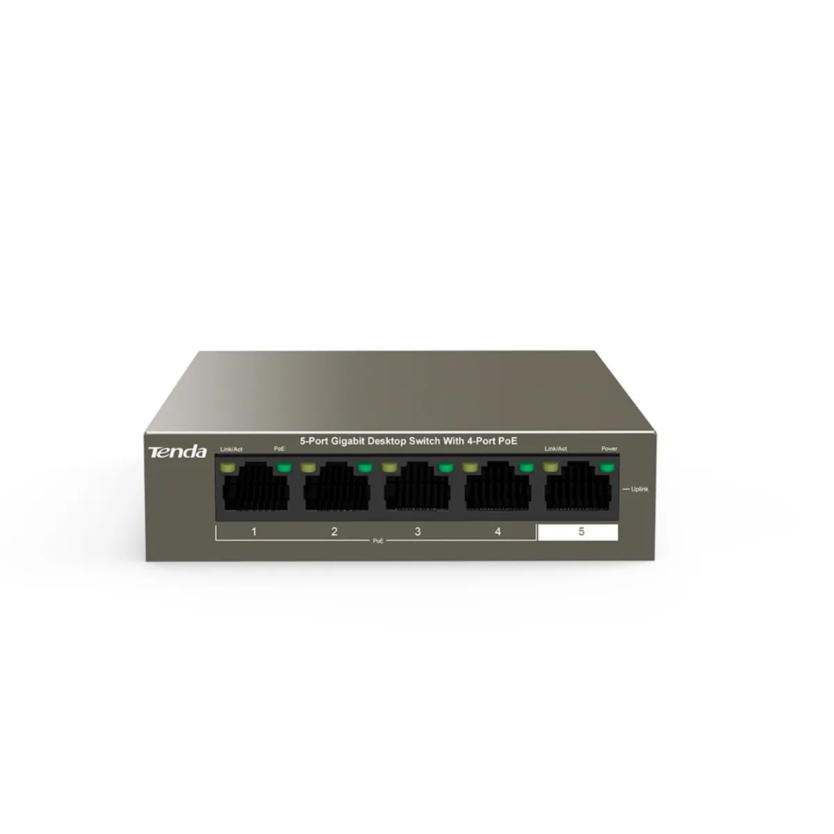 Tenda / TEG1105P-4-63W / 5 Port Gigabit ( 4 POE / 58W ) Desktop Switch