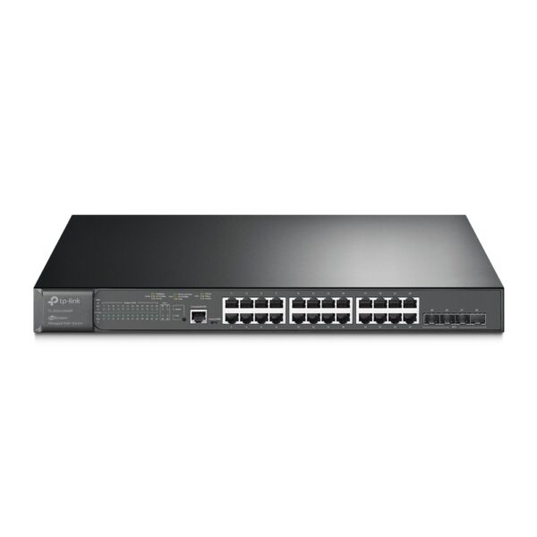 TP-Link / SG3428XMP / JetStream 24 Port Gigabit POE ( 24 Port + 384 Watt ) + 4 SFP*10GE Managed Layer 2+Switch - Image 3