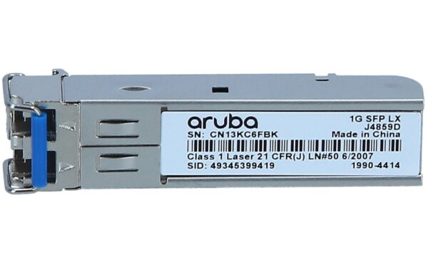 Aruba / J4859D / Single mode 1G SFP LC LX 10KM SMF XCVR - Image 2