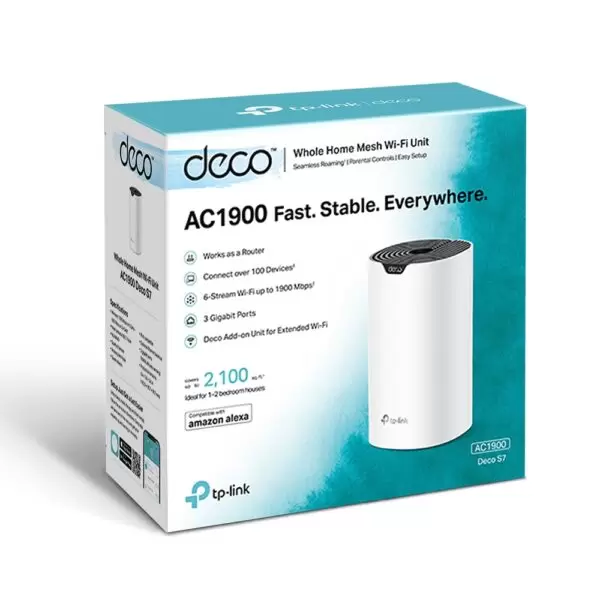 TP-Link / Deco S7-1 / AC1900 Whole Home Mesh WiFi 5 System 1 Pieces - Image 6