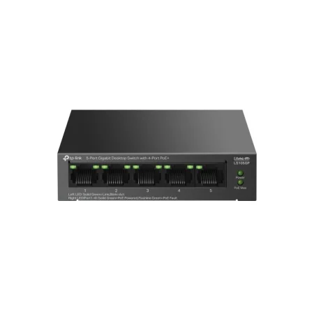 TP-Link / LS105GP / 5 Port Gigabit ( 4 POE - 65 W ) Desktop Switch