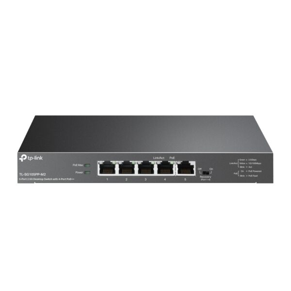 TP-Link / TL-SG105PP-M2 / 5-Port 2.5G ( 4 POE - 123 W ) Desktop Switch