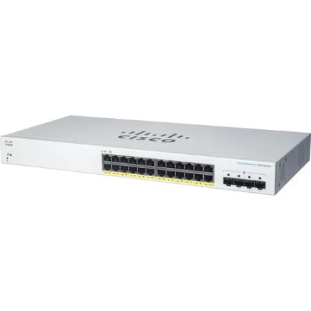 Cisco / CBS220-24T-4G / 24 Port Gigabit & 4 Gigabit SFP Smart Switch