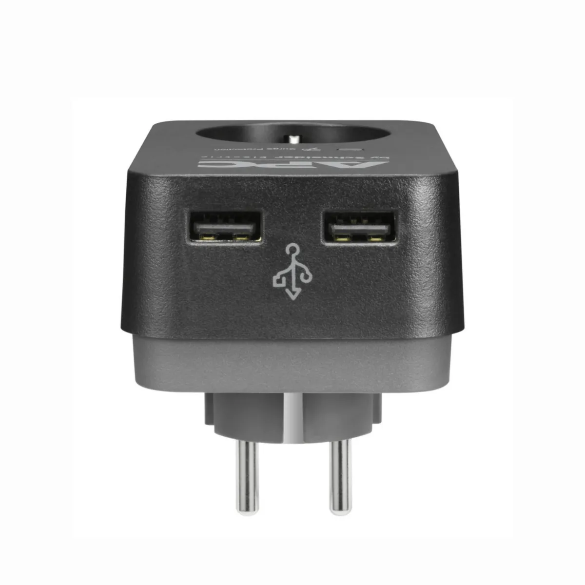 APC Schneider / PME1WU2B-GR / Essential SurgeArrest 1 Outlet 2 USB Ports 230V - Image 2