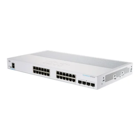 Cisco / CBS350-24P-4X / 24 Port Gigabit ( 24 POE - 195 W ) & 4 x 10GE SFP+ Managed Stackable Switch
