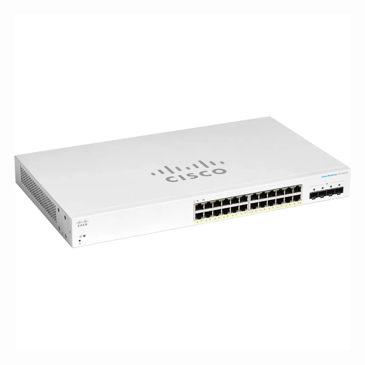 Cisco / CBS220-24P-4G / 24 Port Gigabit (24 PoE - 195 W) 4 x 1GE SFP Smart Switch