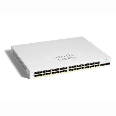 Cisco / CBS220-48P-4G / 48 Port Gigabit (48 PoE - 382W) 4 x 1GE SFP Smart Switch