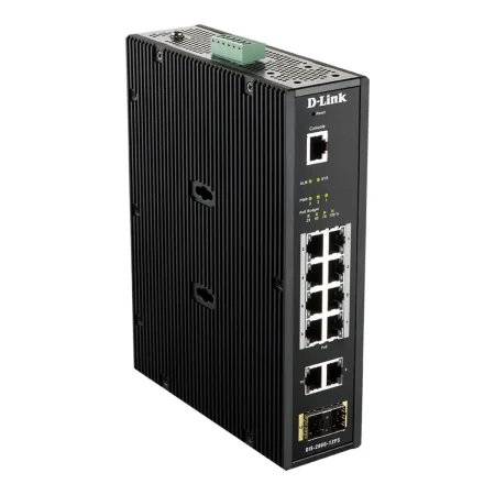 D-Link / DIS-200G-12PS / 8 Port Gigabit ( 8 POE - 240 Watt ) + 2 Gigabit Ports + 2 SFP Layer 2 Gigabit Smart Managed Industrial Switch