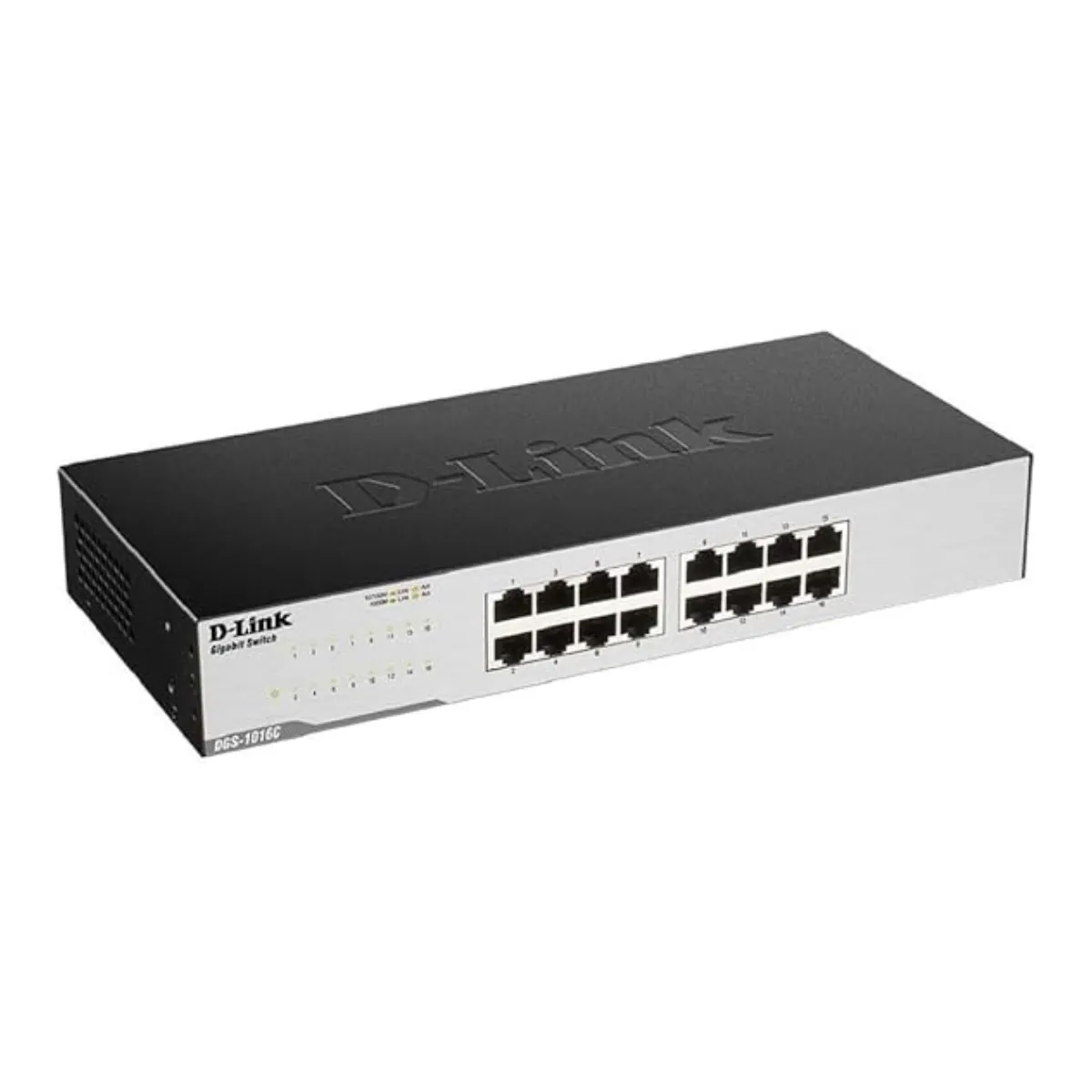 D-Link / DGS-F1016P / 16 Port Giga ( 16 POE - 250 Watts ) + 2 SFP PoE Switch