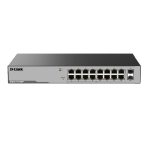 D-Link / DGS-F1016P / 16 Port Giga ( 16 POE - 250 Watts ) + 2 SFP PoE Switch