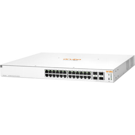 HPE Aruba / 1930 / JL684B / 24 Port Gigabit ( 24 POE - 370 Watts ) & 4 SFP+ 1/10GbE Ports Smart Managed Switch