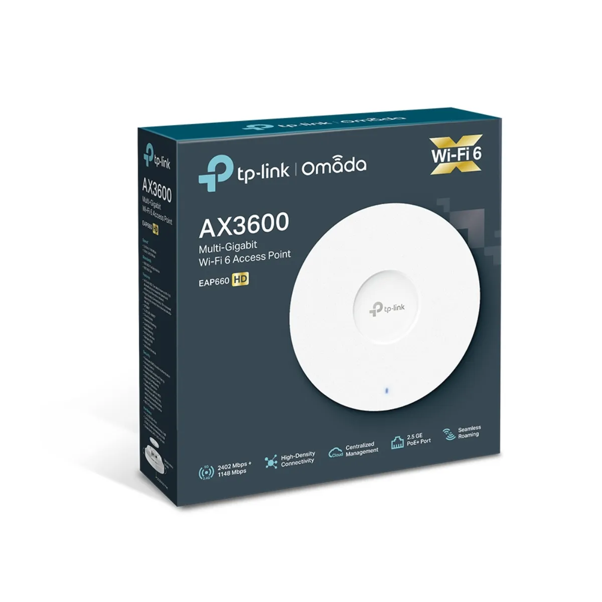 TP-Link / EAP660 HD / AX3600 WIFI 6 Celling Mount Multi Gigabit Access Point - Image 5