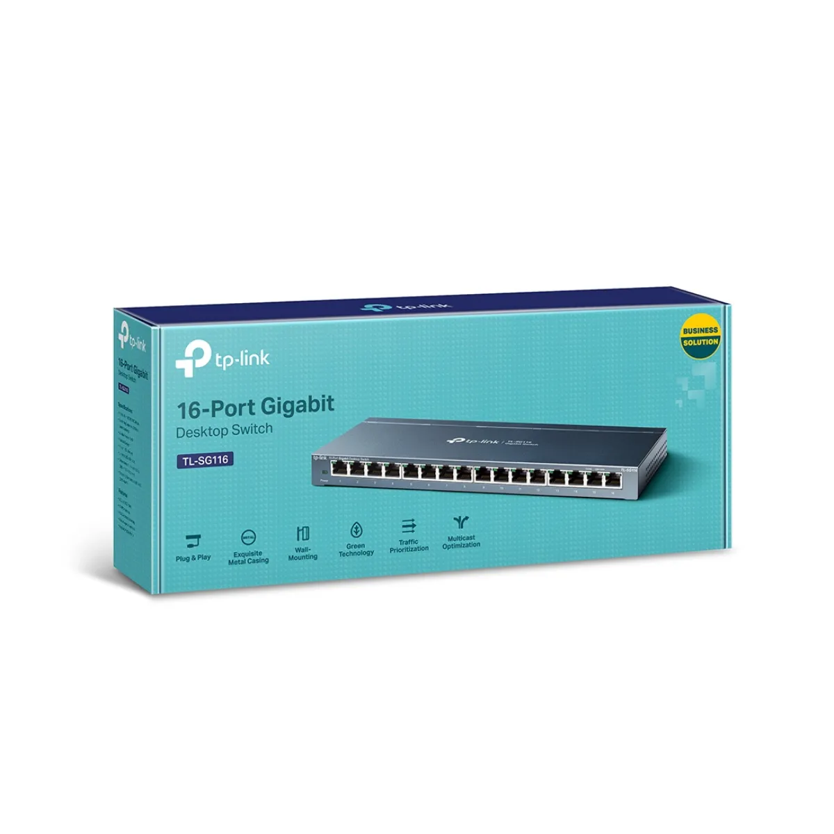 TP-Link / TL-SG116 /16 Port Gigabit DESKTOP Switch - Image 4
