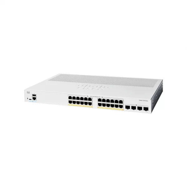 Cisco / C1300-24P-4X / 24 Port Gigabit ( 24 POE - 195 W ) & 4 x 10GE SFP+ Managed Stackable Switch