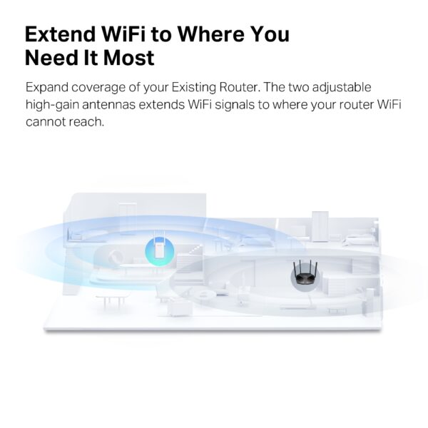 MERCUSYS / ME70X / AX1800 Wi-Fi 6 Range Extender - Image 4