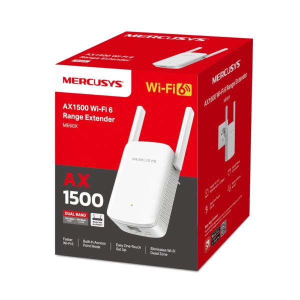 MERCUSYS / ME60X / AX1500 Wi-Fi 6 Range Extender - Image 6