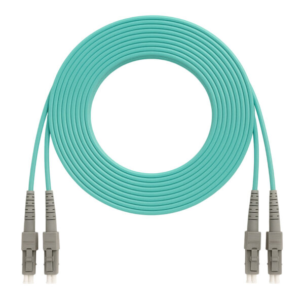 DDS / DFP-MM3DXLCLC-10 / LC-LC Multi Mode Duplex UPC OM3 Patch cord Aqua 10M