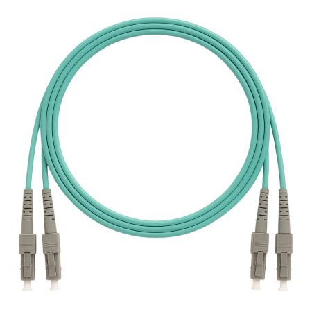 DDS / DFP-MM3DXLCLC-1 / LC-LC Multi Mode Duplex UPC OM3 Patch cord Aqua 1M