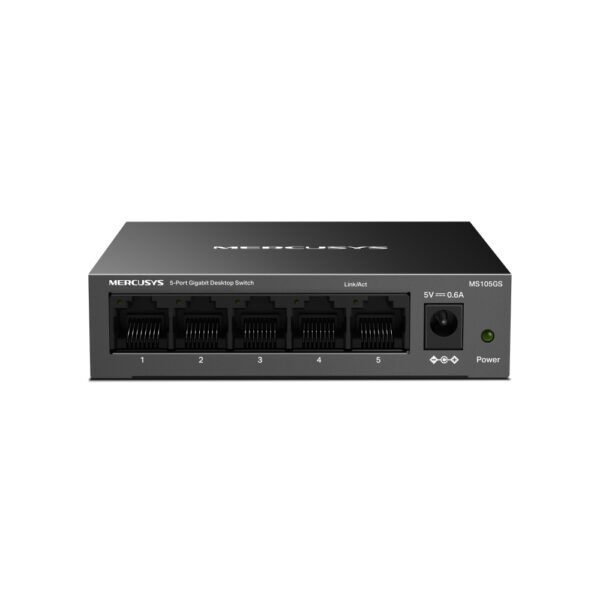 MERCUSYS / MS105GS / 5 Port Gigabit Steel Housing Desktop Switch - Image 2