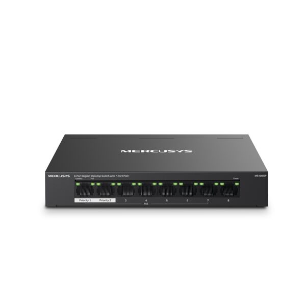 MERCUSYS / MS108GP / 8-Port Gigabit POE ( 7 POE + 65 W ) Desktop Switch - Image 2