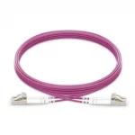 DDS / DFP-MM4DXLCLC-1 / LC-LC Multi Mode Duplex UPC OM4 Patch cord Violet 1m