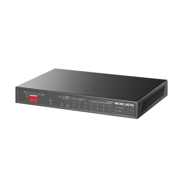MERCUSYS / MS110GMP / 8 Port Gigabit Long Range POE ( 8 POE - 111 W ) + 2 *1GE Uplinks Desktop Switch