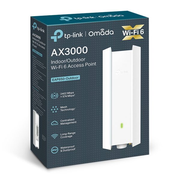 TP-Link / EAP650-Outdoor / AX3000 WIFI 6 Gigabit Outdoor Access Point - Image 6
