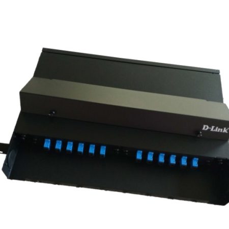 D-Link / NLU-FSDLLCR-24 / LIU Fiber Optic Patch Panel 24 Port SM Rack Mount Loaded LC Duplex