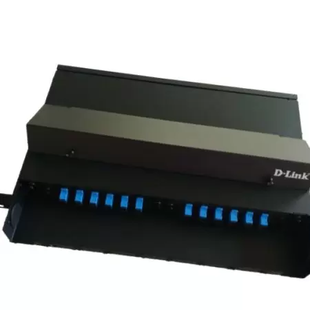 D-Link / NLU-FSDLLCR-24 / LIU Fiber Optic Patch Panel 24 Port SM Rack Mount Loaded LC Duplex
