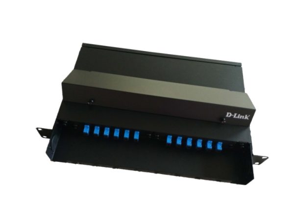 D-Link / NLU-FSDLLCR-24 / LIU Fiber Optic Patch Panel 24 Port SM Rack Mount Loaded LC Duplex