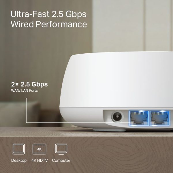 TP-Link / Deco BE25 / BE5000 Whole Home Mesh WiFi 7 System - Image 5