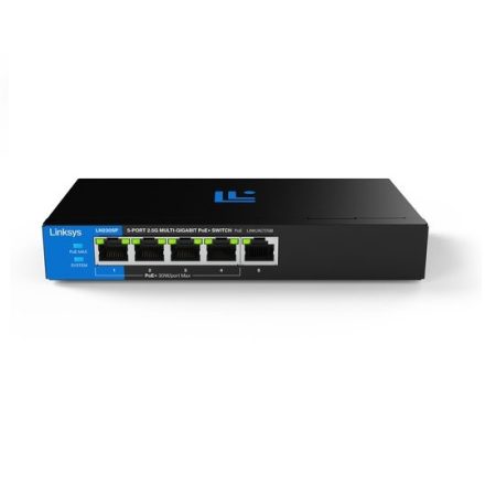 Linksys / LN2305P-KE / 5 Port 2.5G POE+ ( 5 POE - 60 W ) Unmanaged Desktop Switch