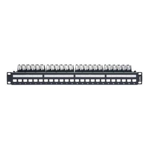 Legrand / 632850 / 24 Port Unloaded Patch Panel for Cat5e Cat6 Cat6A & metal cable holder - Image 3